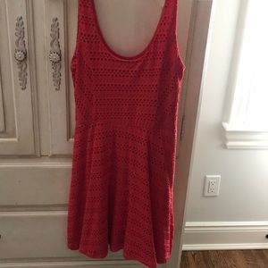 Aqua fit and flare dress